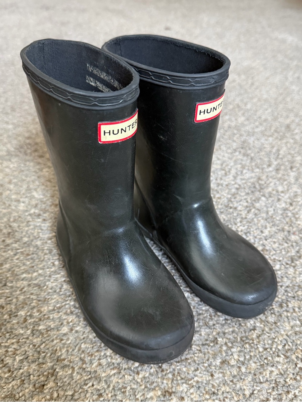 Hunter Kids' Black Rain Boots